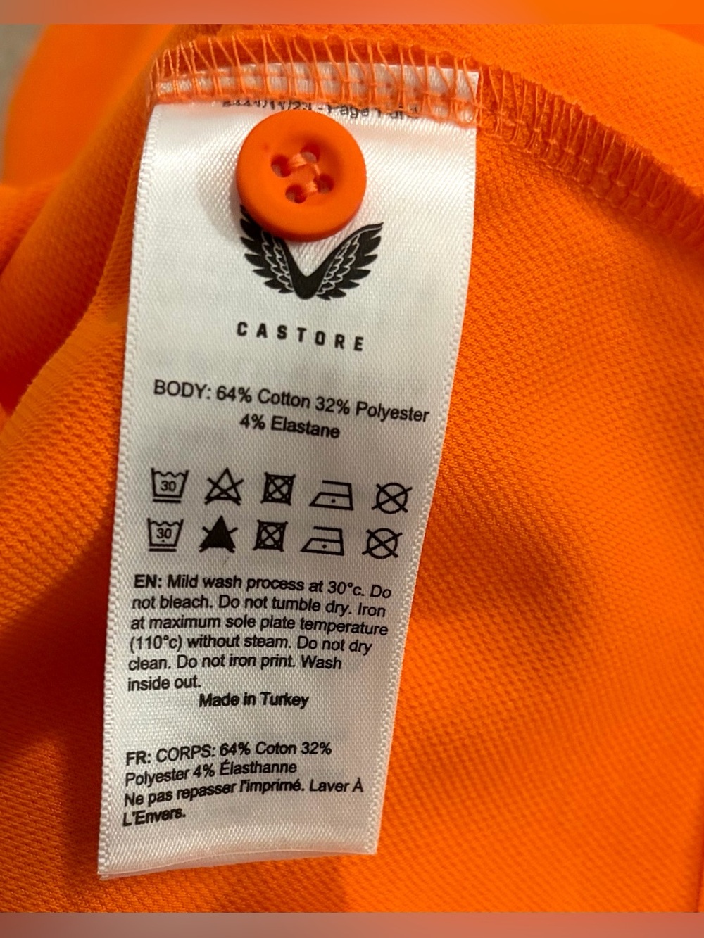 Castore Red Bull Racing Max Verstappen Orange Polo Shirt Men’s Sz: 3XL - Picture 8 of 8